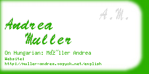 andrea muller business card